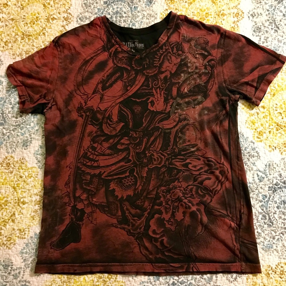 Maroon Men’s Affliction Tee